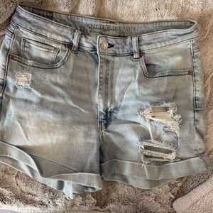 American Eagle Outfitters Women's Light Blue Denim Shorts